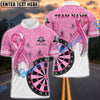 BlueJose Darts Breast Cancer Personalized Name, Team Name Shirt