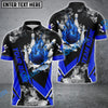 BlueJose Bowling And Pins Flame Declare War Customized Name 3D Shirt (5 Colors)