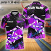 BlueJose Bowling And Pins Golden Blast Customized Name 3D Shirt (4 Colors)