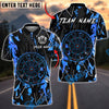 BlueJose Darts Paint Graffiti Dartboard Personalized Name, Team Name Unisex Shirt (4 Colors)