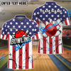 BlueJose Bowling And Pins Sport Customized Name 3D Shirt ( 6 Colors)