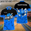 BlueJose Bowling And Pins Sport Customized Name 3D Shirt ( 6 Colors)