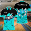 BlueJose Bowling And Pins Sport Customized Name 3D Shirt ( 6 Colors)