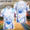 BlueJose Bowling And Pins Storm Customized Name, Team Name 3D Shirt (4 Colors)