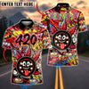 BlueJose Darts 420 Graffiti Dartboard Champion Personalized Name, Team Name Unisex Shirt (4 Colors)