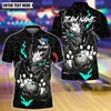 BlueJose Bowling And Pins Black Dragon Strike Power Customized Name, Team Name 3D Shirt (4 Colors)