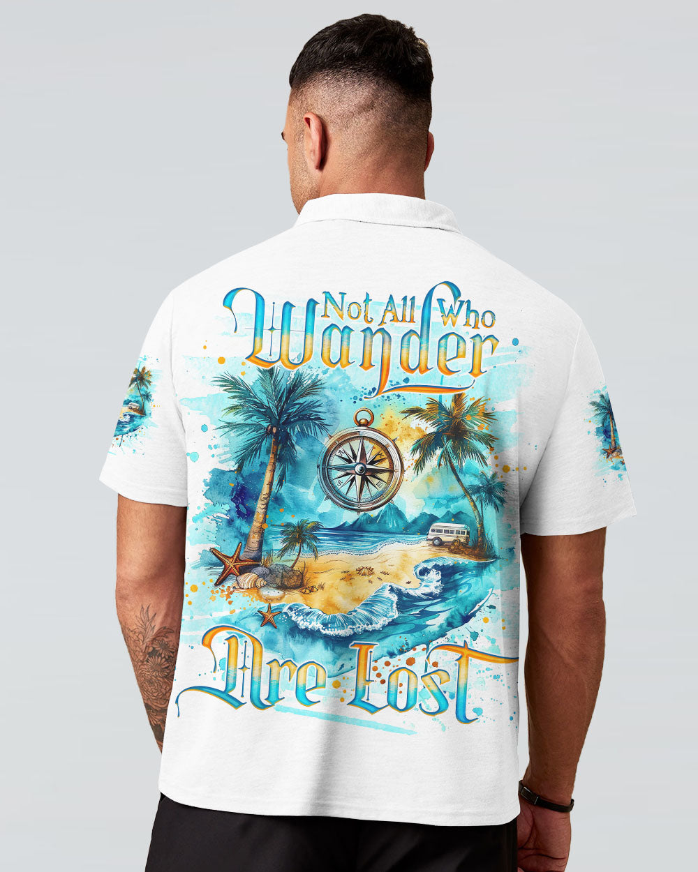 NOT ALL WHO WANDER ARE LOST COMPASS ALL OVER PRINT - TLNO3007243