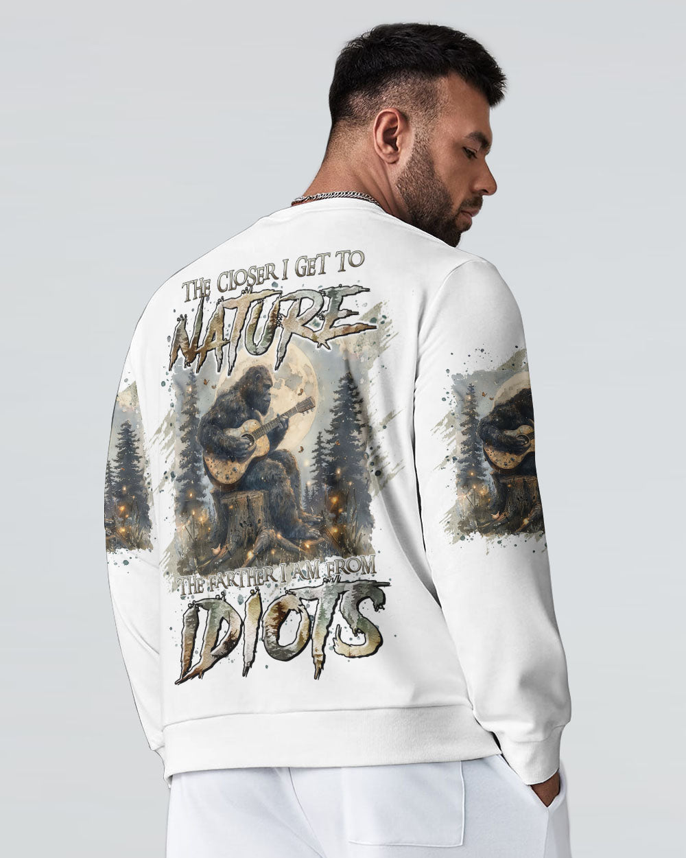 THE CLOSER I GET TO NATURE BIGFOOT GUITAR ALL OVER PRINT - TLTR0508244