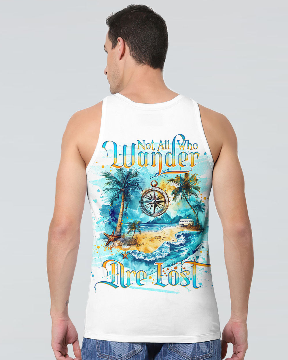 NOT ALL WHO WANDER ARE LOST COMPASS ALL OVER PRINT - TLNO3007243