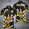 BlueJose Bowling and Pins Colorful Thunder Power Personalized Name Team Name 3D Shirt (5 Colors)
