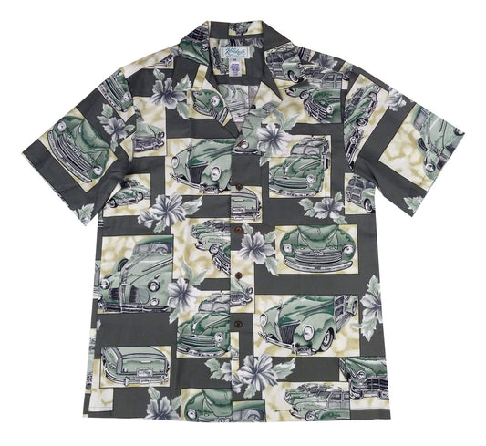 Bluejose Vintage Woodie Men's Hawaiian Shirt