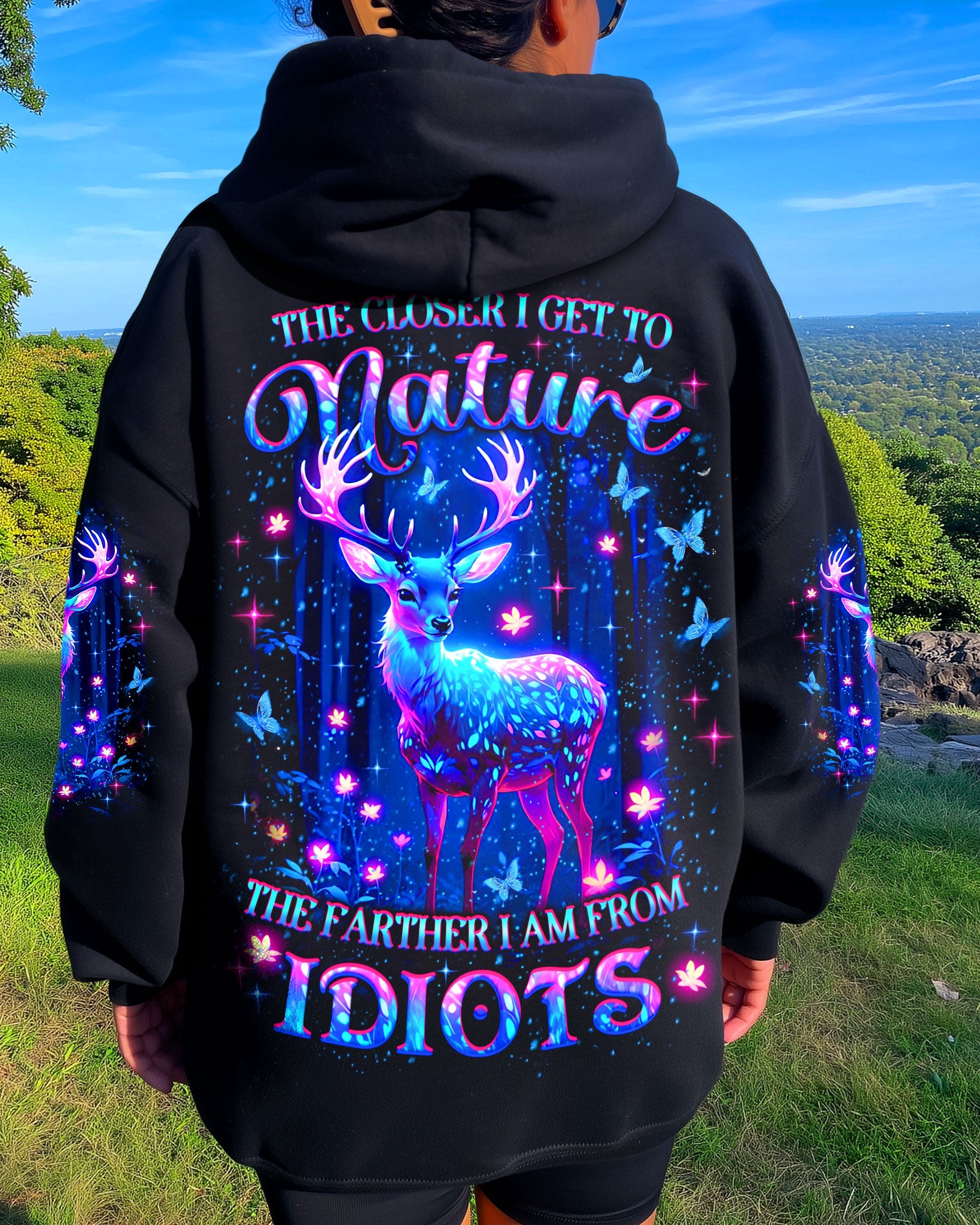 THE CLOSER I GET TO NATURE DEER ALL OVER PRINT - YHLT2609253