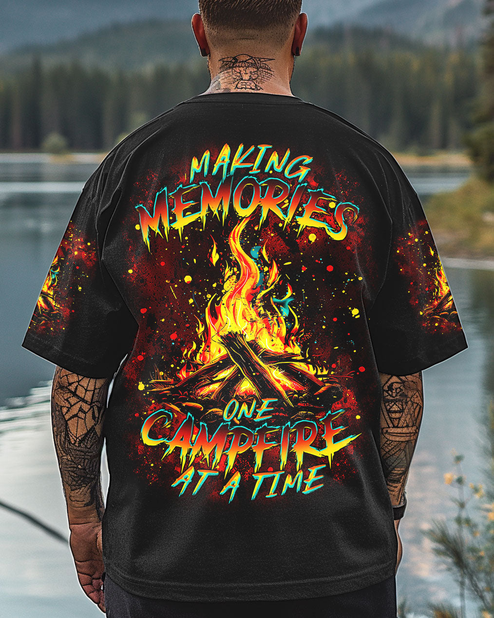 MAKING MEMORIES ONE CAMPFIRE AT A TIME ALL OVER PRINT  - TLTR0703253