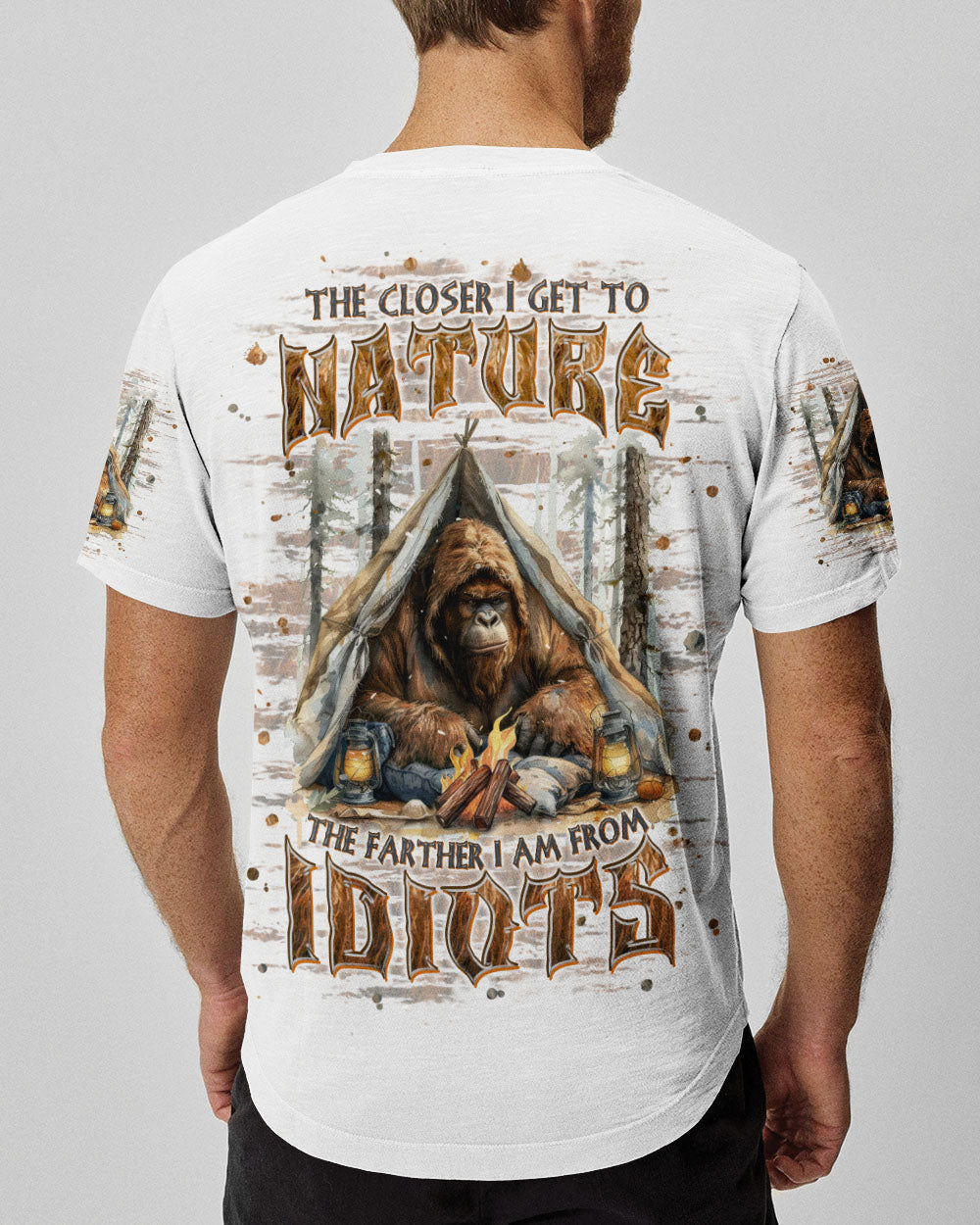 THE CLOSER I GET TO NATURE BIGFOOT ALL OVER PRINT - TLPQ0108241