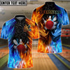 BlueJose Bowling Fire And Ice Personalized Shirt (2 Colors)