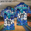 BlueJose Bowling And Pins Funny Graffiti Customized Name 3D Shirt (4 Colors)