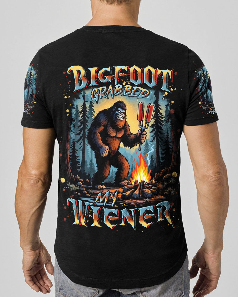 BIGFOOT GRABBED MY WIENER ALL OVER PRINT - YHLN2608253