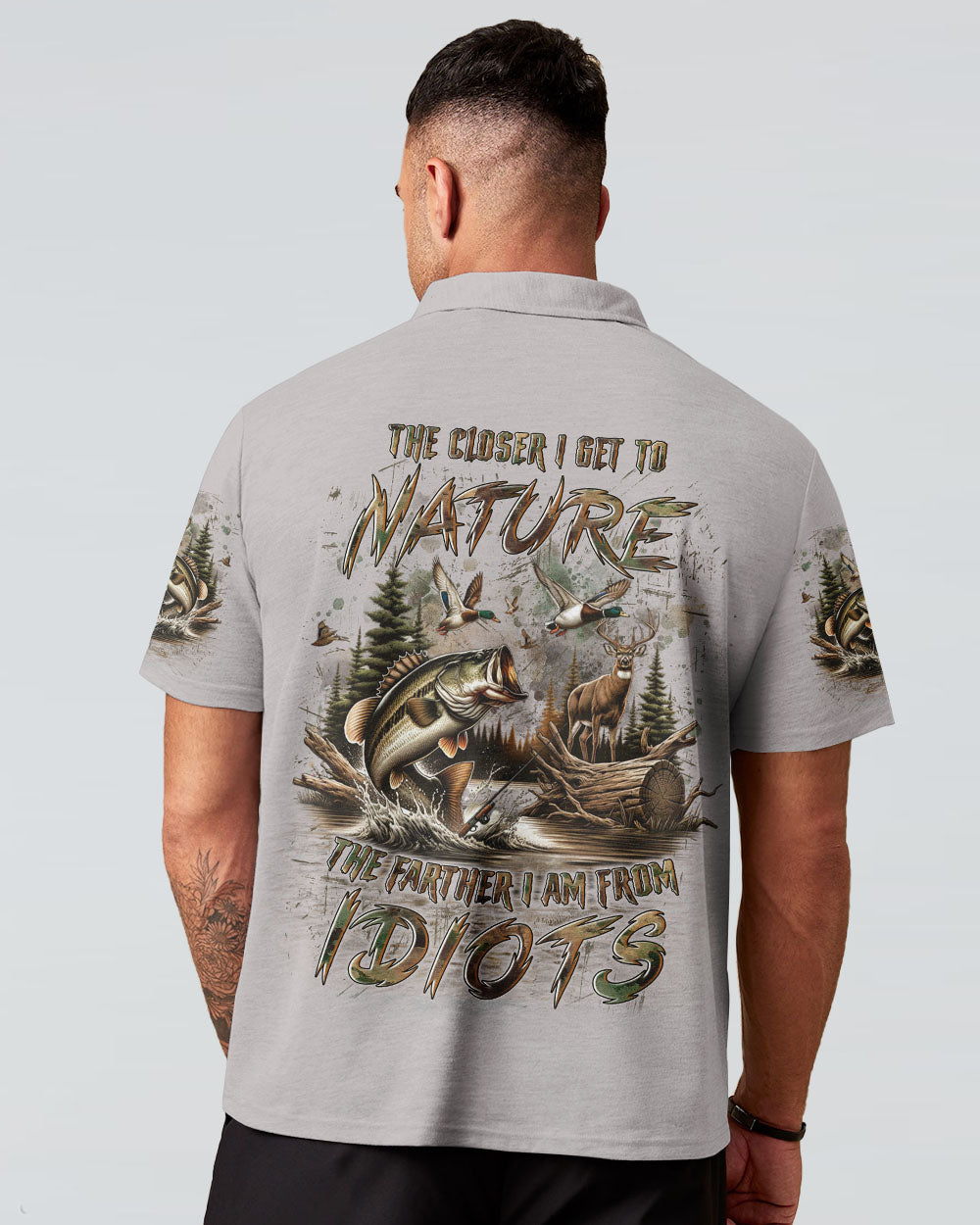 THE CLOSER I GET TO NATURE HUNTING FISHING ALL OVER PRINT - YHLN2511242