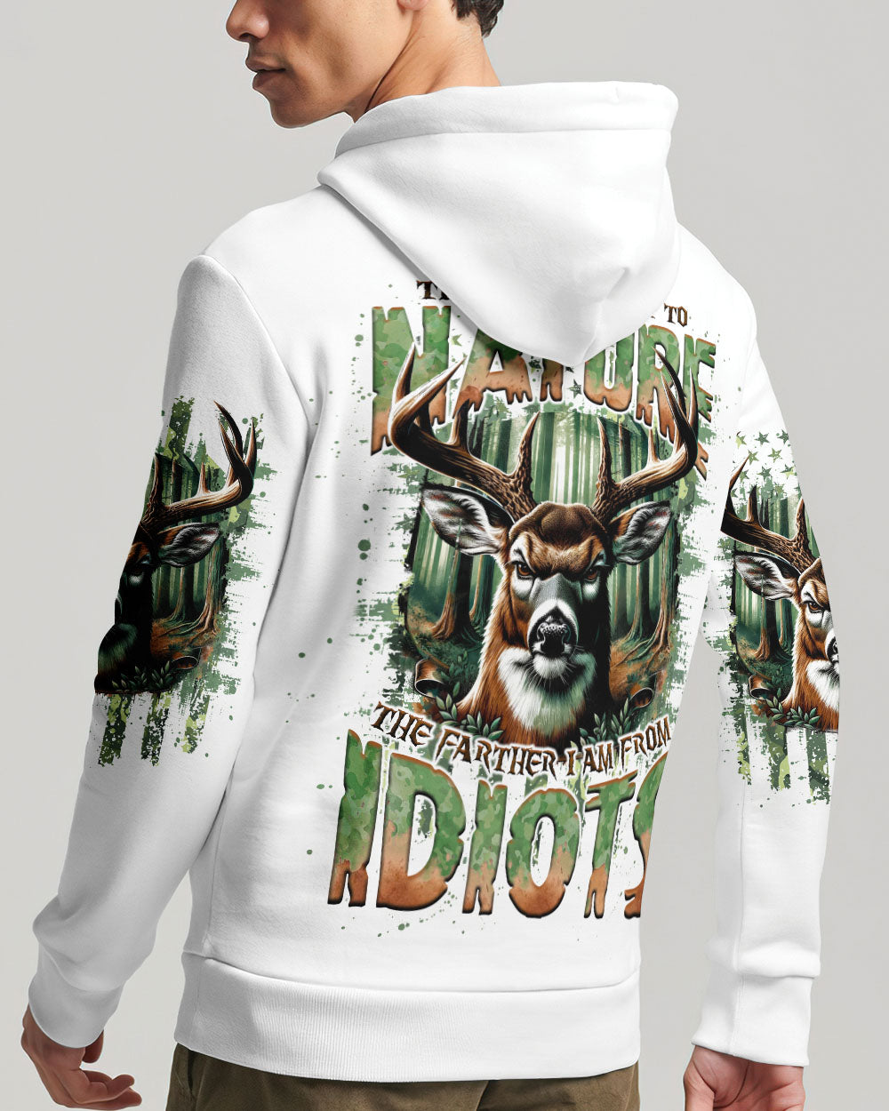 THE CLOSER I GET TO NATURE HUNTING ALL OVER PRINT - TLNO0110243