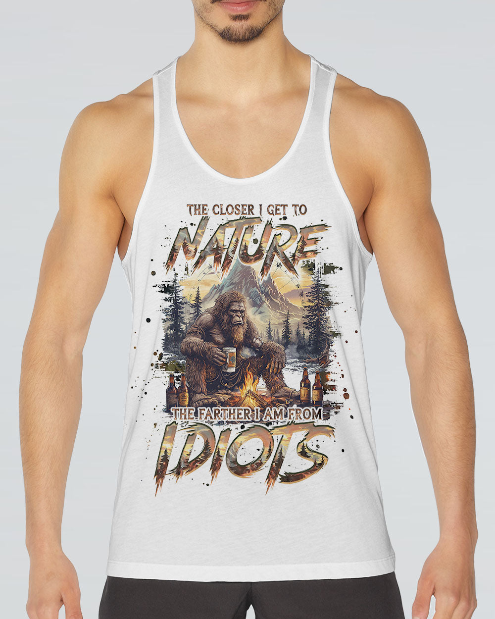 THE CLOSER I GET TO NATURE BIGFOOT ALL OVER PRINT - TLNO0208242