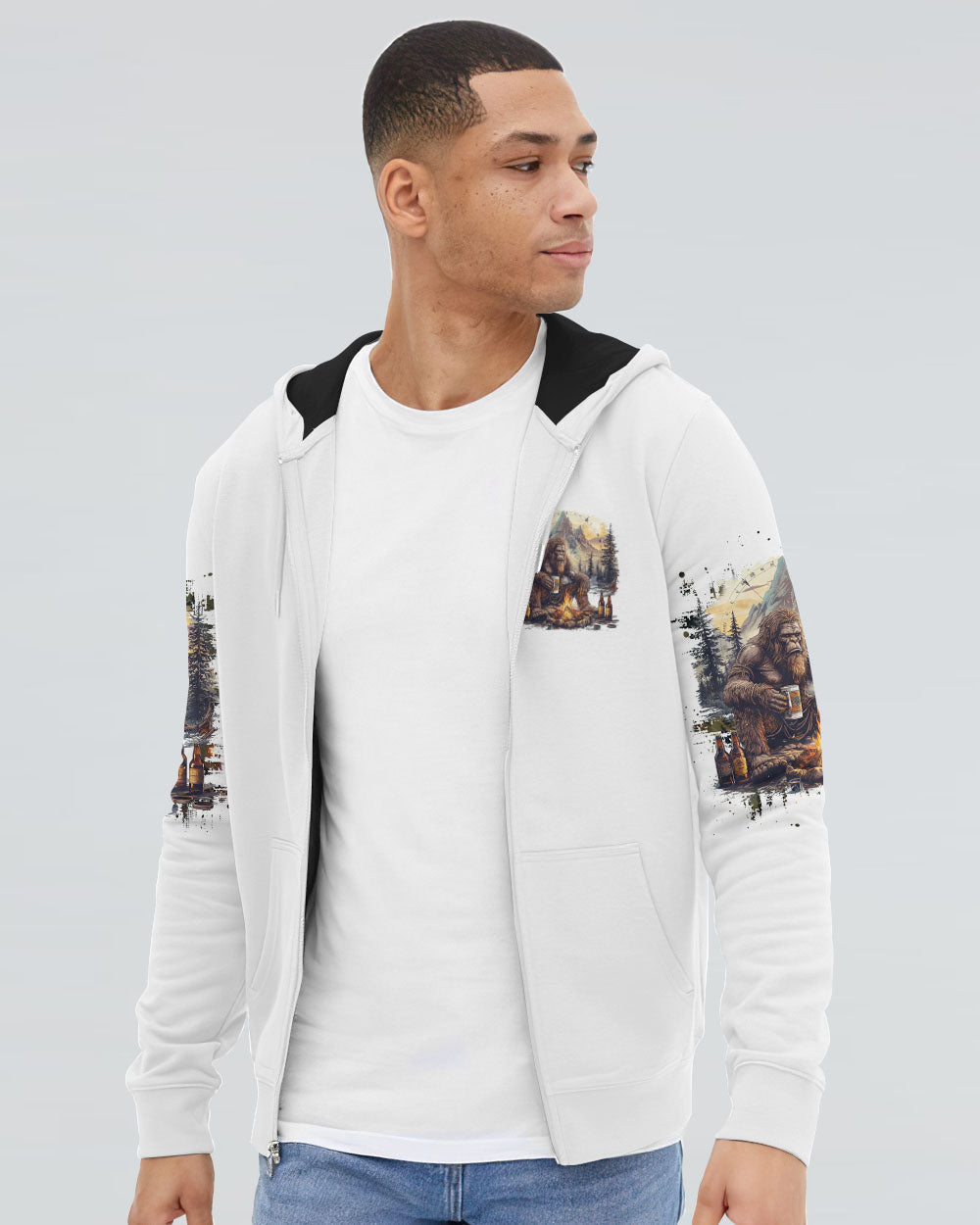 THE CLOSER I GET TO NATURE BIGFOOT ALL OVER PRINT - TLNO0208242