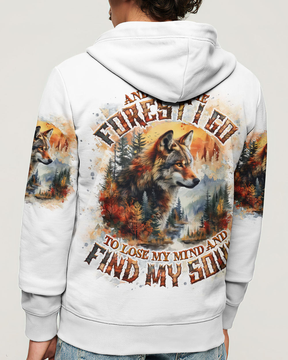 AND INTO THE FOREST I GO WOLF ALL OVER PRINT - TLNO0303252