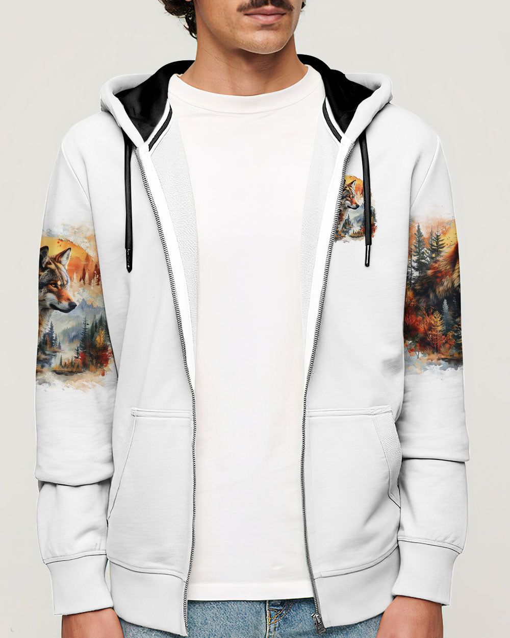 AND INTO THE FOREST I GO WOLF ALL OVER PRINT - TLNO0303252