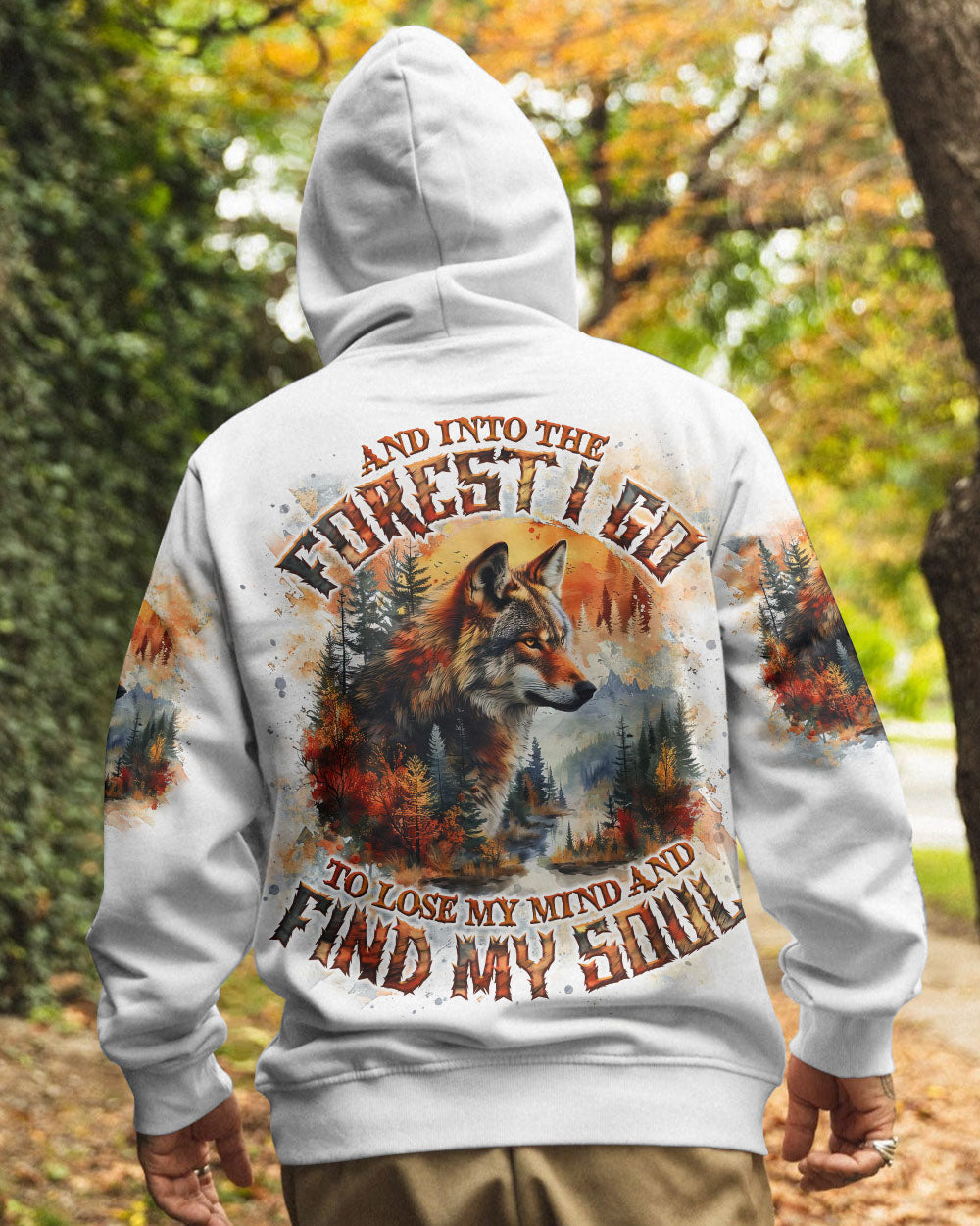 AND INTO THE FOREST I GO WOLF ALL OVER PRINT - TLNO0303252