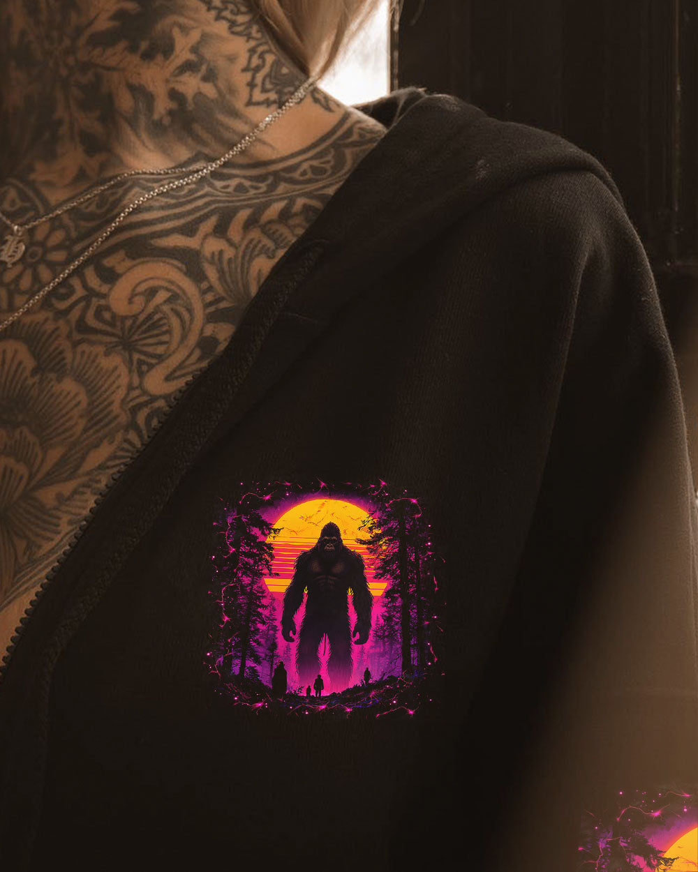 HELLO DARKNESS MY OLD FRIEND BIGFOOT ALL OVER PRINT - TLNO0311251