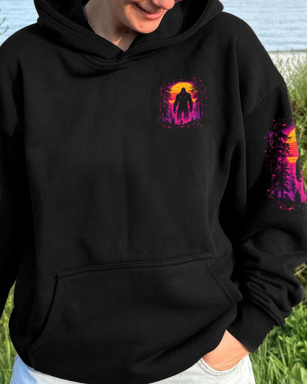 HELLO DARKNESS MY OLD FRIEND BIGFOOT ALL OVER PRINT - TLNO0311251