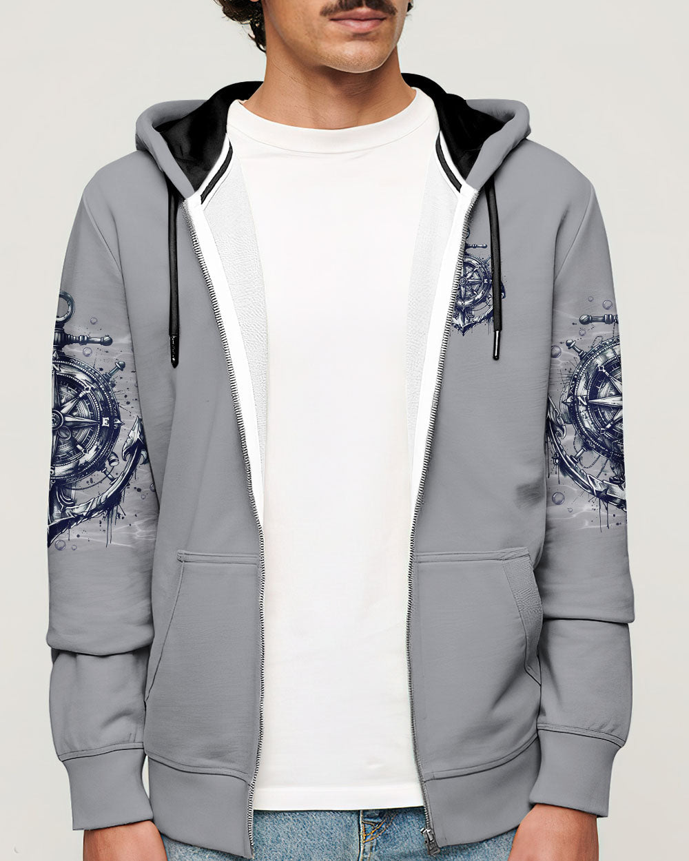 NOT ALL WHO WANDER ARE LOST COMPASS ANCHOR ALL OVER PRINT - TLNO0803251