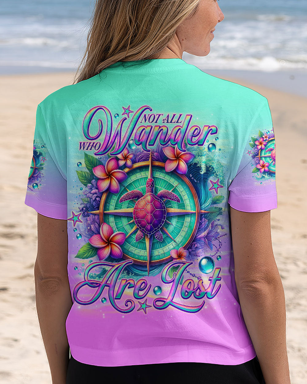 NOT ALL WHO WANDER ARE LOST TURTLE ALL OVER PRINT - TLNO1001252