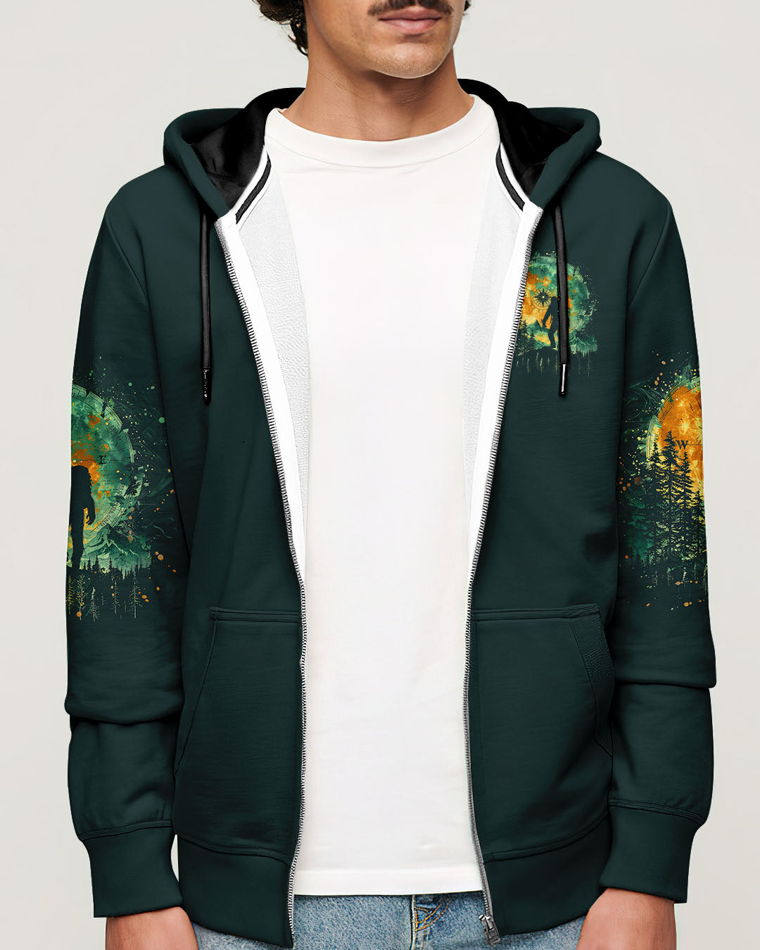 AND INTO THE FOREST I GO BIGFOOT ALL OVER PRINT - TLNO1002251