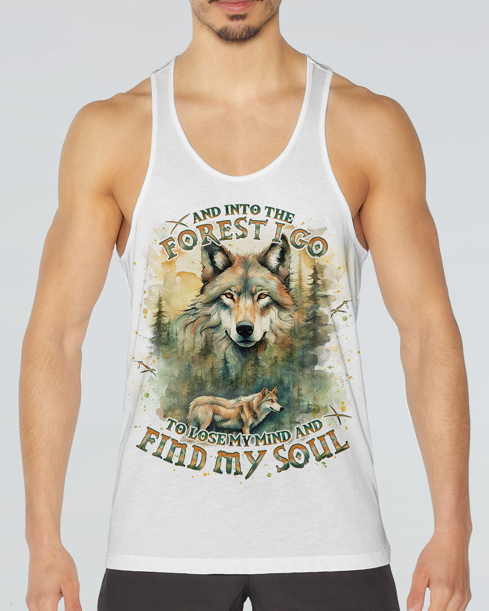 AND INTO THE FOREST I GO WOLF ALL OVER PRINT - TLNO1202251