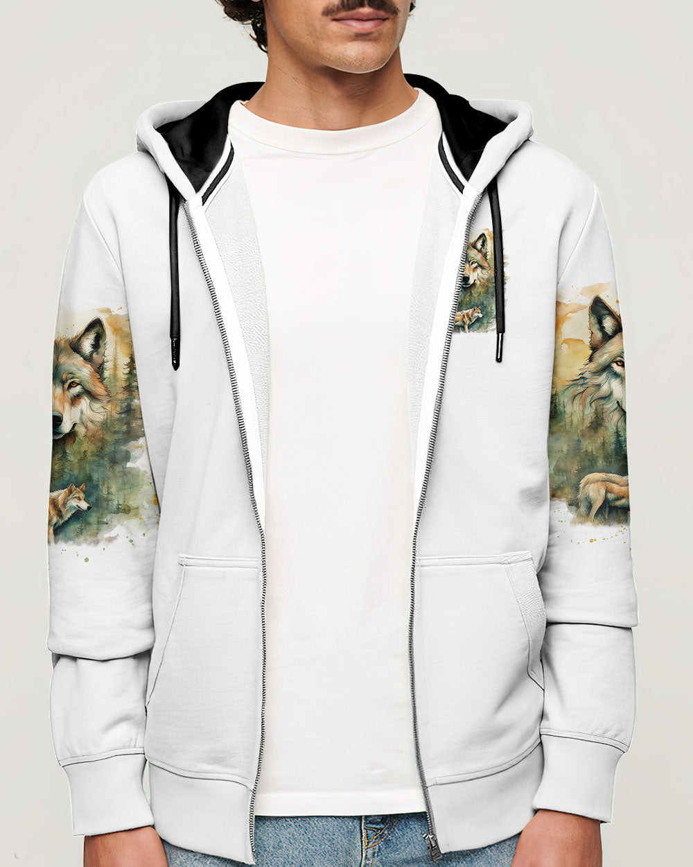AND INTO THE FOREST I GO WOLF ALL OVER PRINT - TLNO1202251