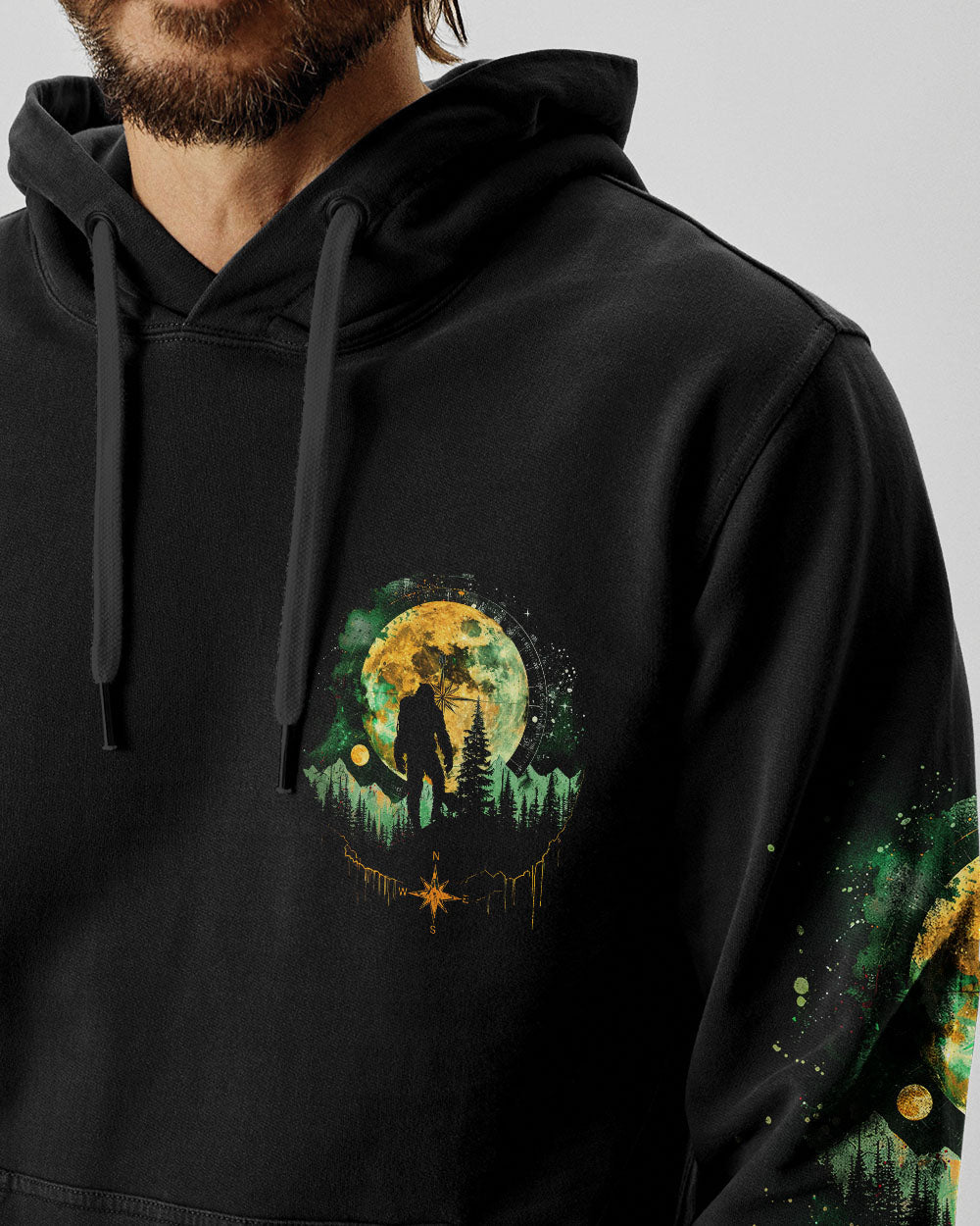 AND INTO THE FOREST I GO BIGFOOT ALL OVER PRINT - TLNO1212243