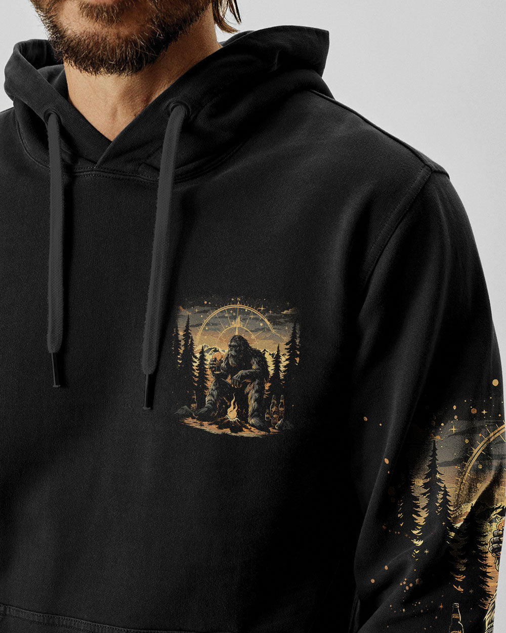 HELLO DARKNESS MY OLD FRIEND BIGFOOT ALL OVER PRINT - TLNO1510251