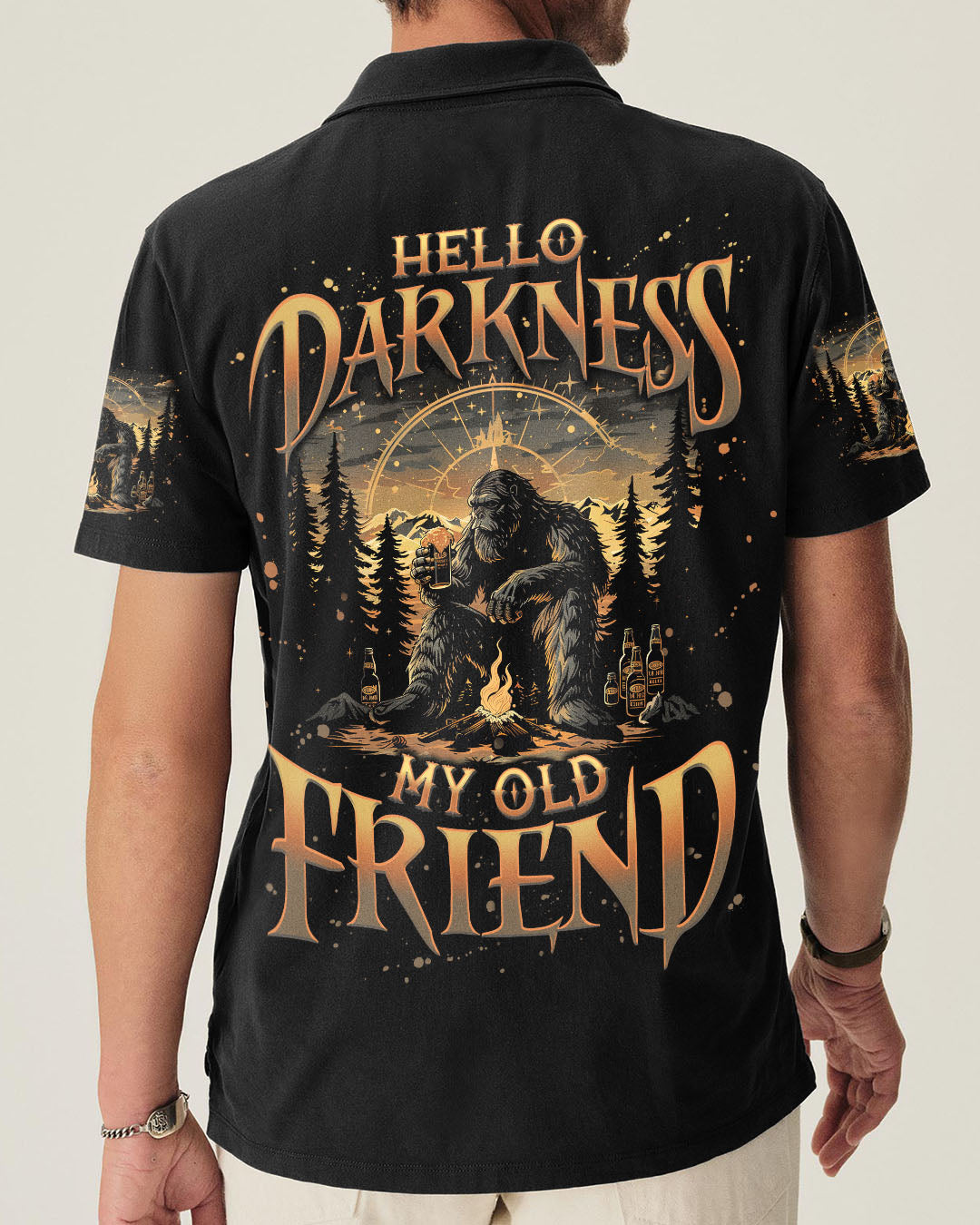 HELLO DARKNESS MY OLD FRIEND BIGFOOT ALL OVER PRINT - TLNO1510251