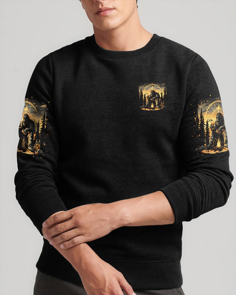 HELLO DARKNESS MY OLD FRIEND BIGFOOT ALL OVER PRINT - TLNO1510251