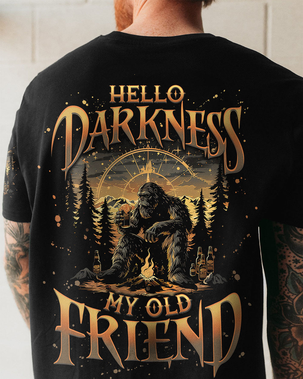 HELLO DARKNESS MY OLD FRIEND BIGFOOT ALL OVER PRINT - TLNO1510251