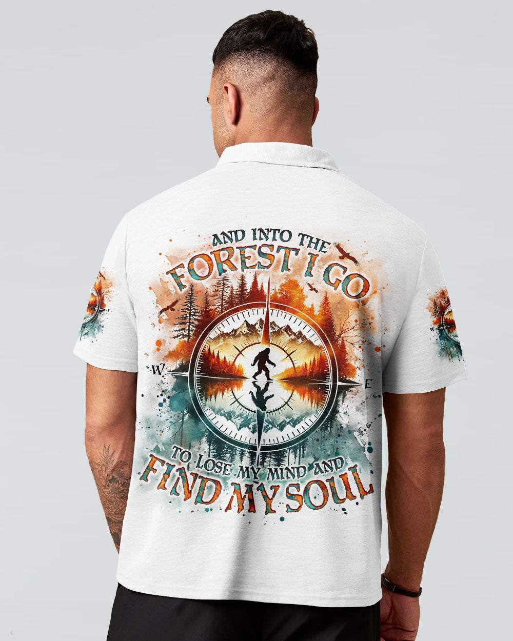 AND INTO THE FOREST I GO BIGFOOT ALL OVER PRINT - TLNO1701251