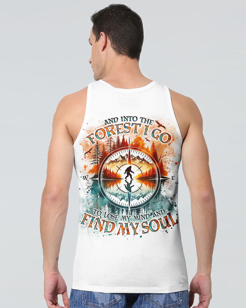 AND INTO THE FOREST I GO BIGFOOT ALL OVER PRINT - TLNO1701251