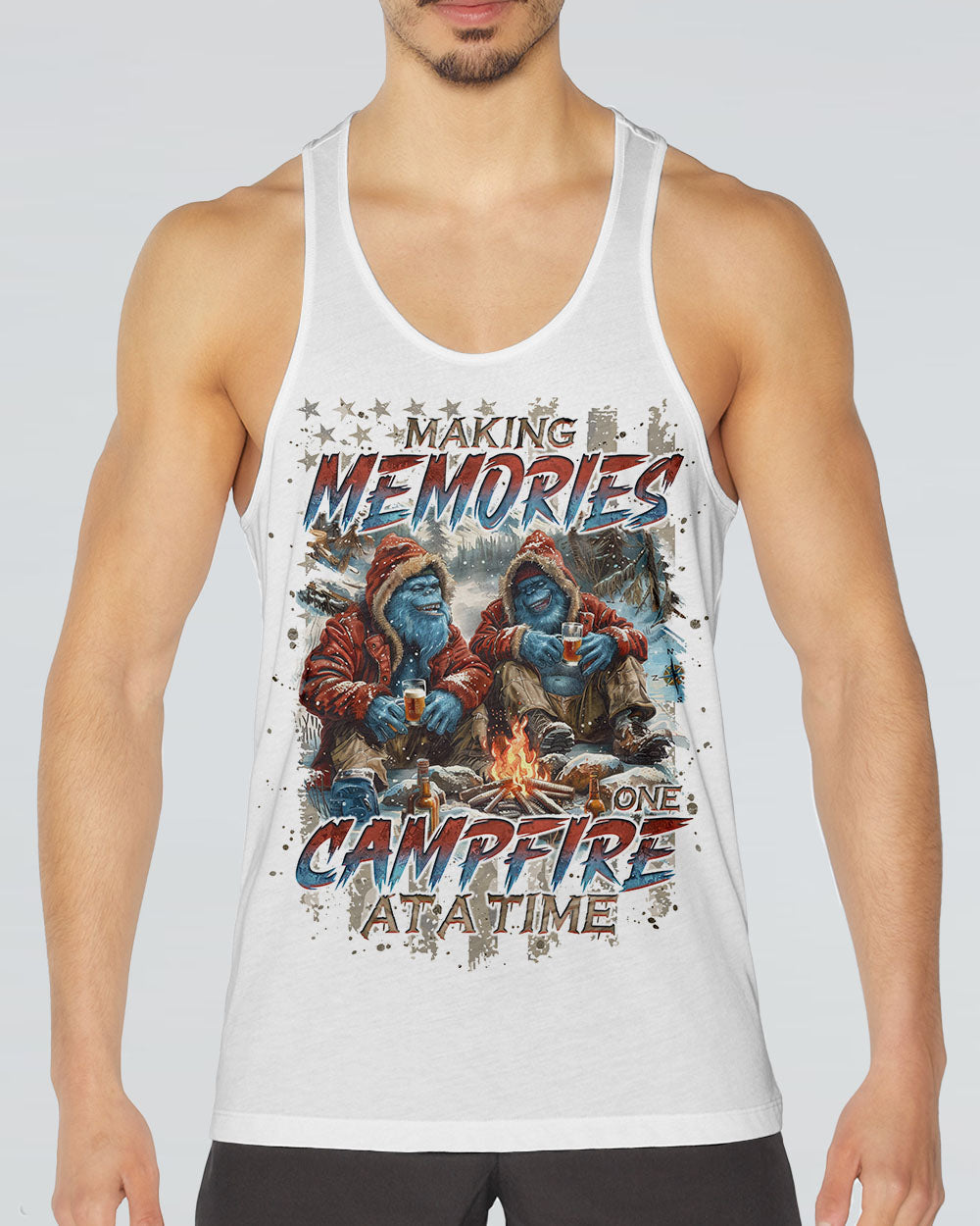MAKING MEMORIES ONE CAMPFIRE AT A TIME BIGFOOT  ALL OVER PRINT - TLNO1812243