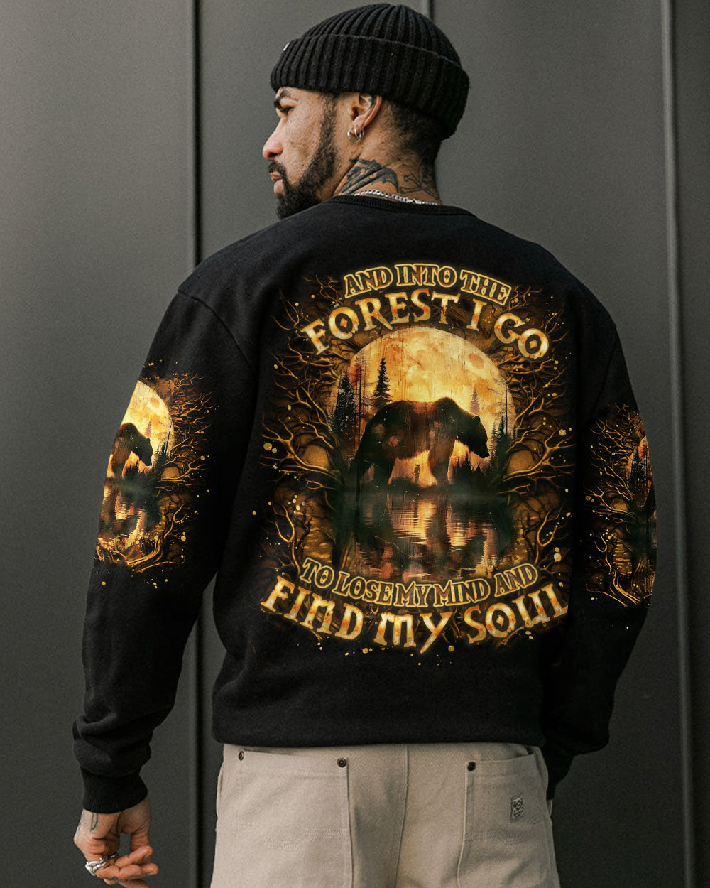 AND INTO THE FOREST I GO BEAR ALL OVER PRINT  - TLNO1903251