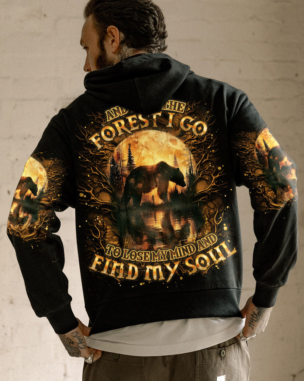 AND INTO THE FOREST I GO BEAR ALL OVER PRINT  - TLNO1903251
