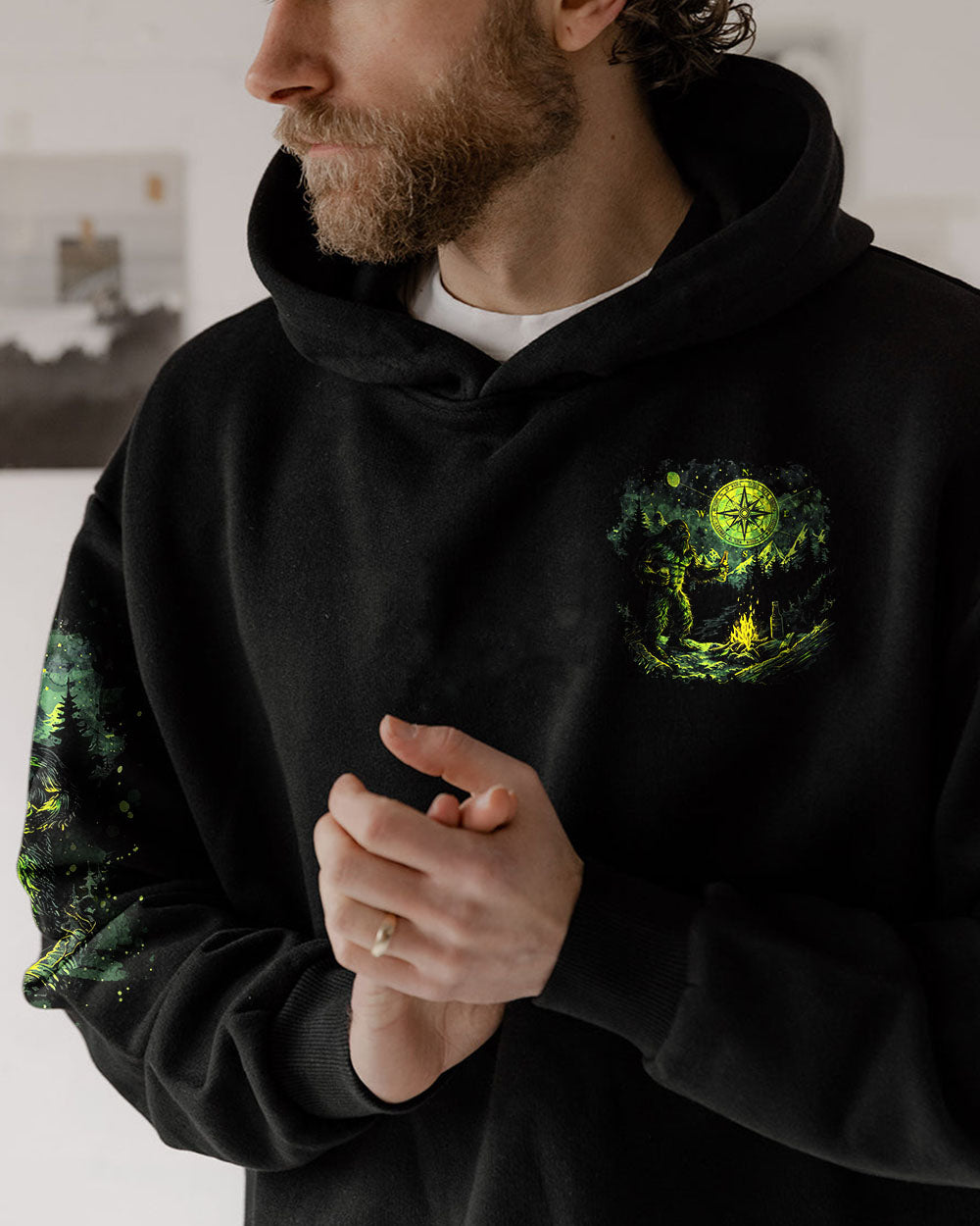 I PARTY WITH SASQUATCH BIGFOOT ALL OVER PRINT - TLNO2002252