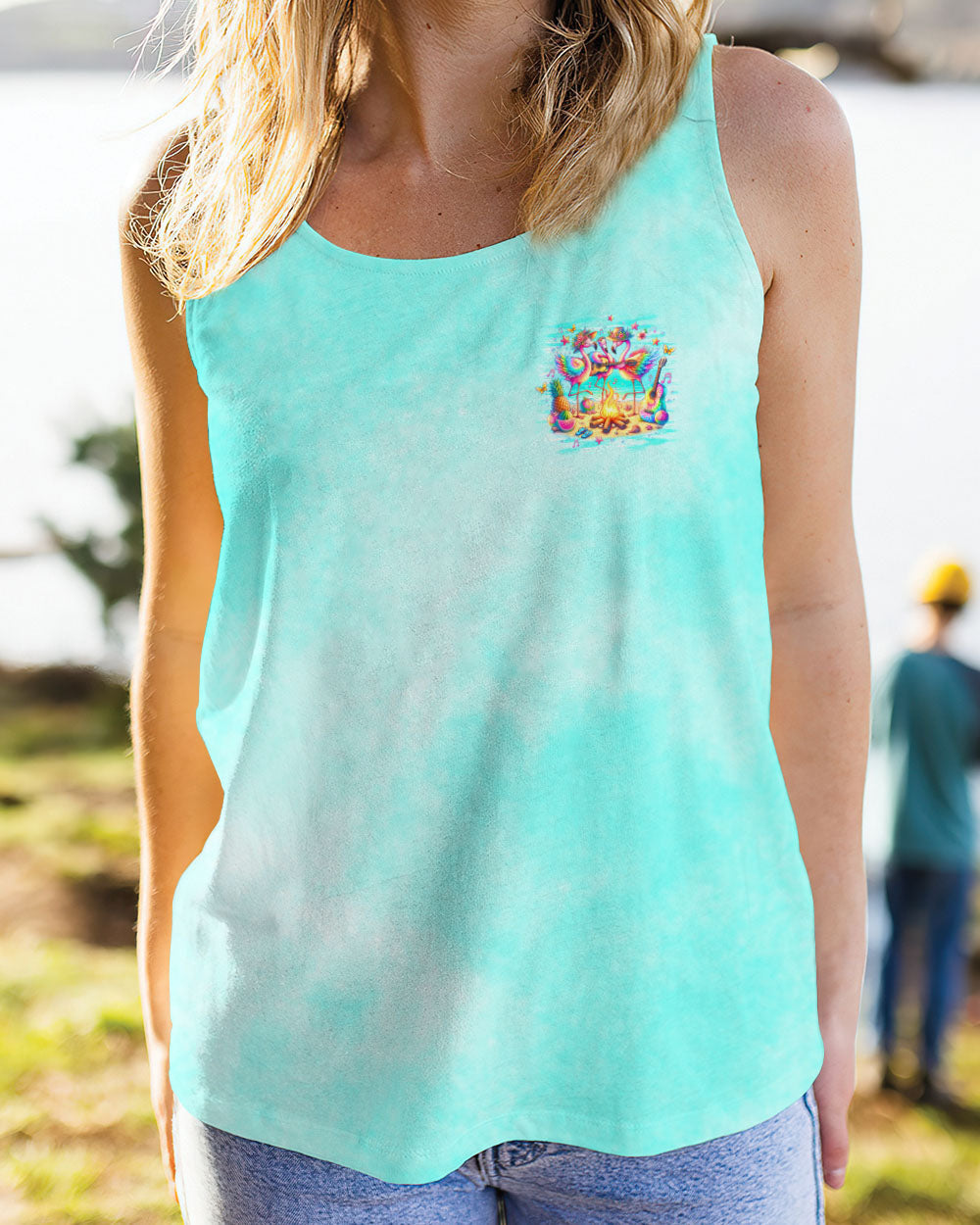 MAKING MEMORIES ONE CAMPFIRE AT A TIME FLAMINGO ALL OVER PRINT - TLNO2006243