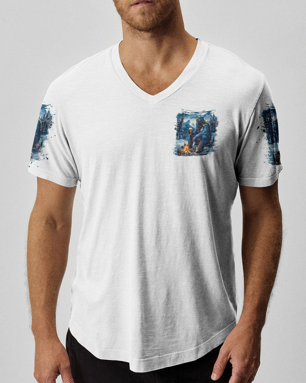 THE CLOSER I GET TO NATURE BIGFOOT ALL OVER PRINT - TLNO2210241