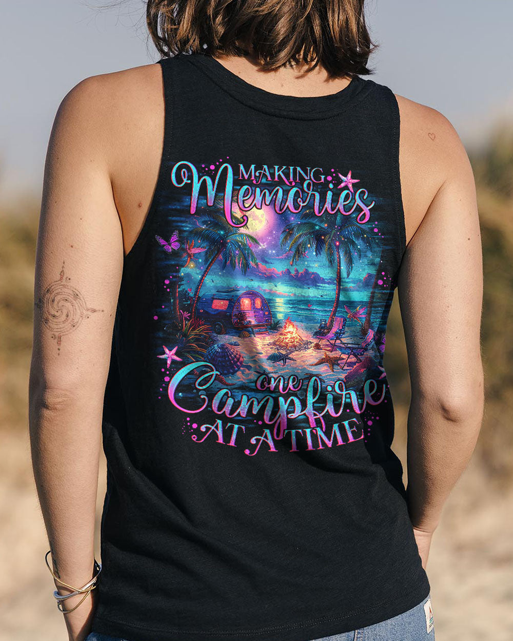 MAKING MEMORIES ONE CAMPFIRE AT A TIME BEACH ALL OVER PRINT - TLNO2404244