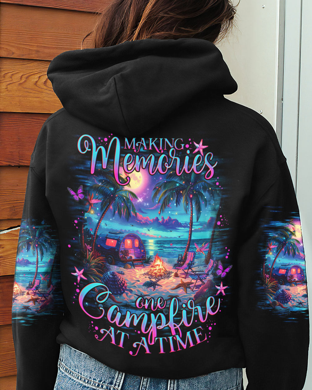 MAKING MEMORIES ONE CAMPFIRE AT A TIME BEACH ALL OVER PRINT - TLNO2404244